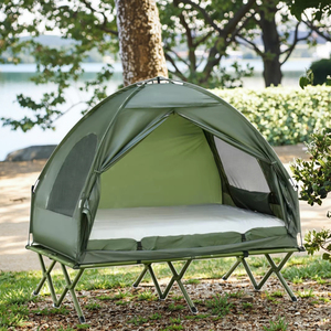 <span class=keywords><strong>Lit</strong></span> <span class=keywords><strong>de</strong></span> camping surélevé pliable Wind Valley pour 2 personnes, une chambre, quatre saisons, en tissu Oxford imperméable, tente-<span class=keywords><strong>lit</strong></span> simple - Product Image 3
