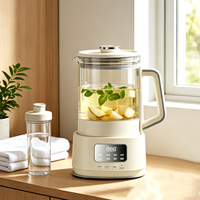 Bouilloire Électrique Multifonctionnelle de Haute Qualité 1,3 L pour Faire Bouillir de l'Eau et Infuser du Thé, Pot en Verre Borosilicate Haute Résistance