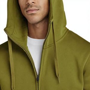 Sweat à capuche zippé pour homme, hiver, tissu polaire respirant écologique, personnalisable, coupe ample, décontracté, tendance, brodé - Product Image 1