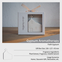 Diffuseur d'arômes en pierre de plâtre fait main, coffret cadeau, aide au sommeil, parfumé, hôtel, spa, décoration intérieure, aromathérapie, souvenir, décoration de chambre