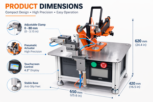 Máquina automática de etiquetado de bucle para calcetines y prendas, ecológica, de acero inoxidable, modelo Bos-168 - Product Image 6