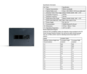 Sensor de Detección 3D, Capaz de Detección Inteligente <span class=keywords><strong>para</strong></span> Conteo, Detección de Atravesamiento, Intrusión y Escalada. - Product Image 3