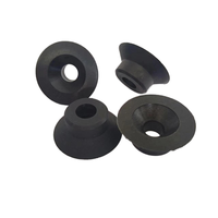 Crystal Paddle Stadium Pad Court Fasteners Conical Nylon Countersunk Washer Glass Gasket Transistor Gasket Black Finish M4 ID M8