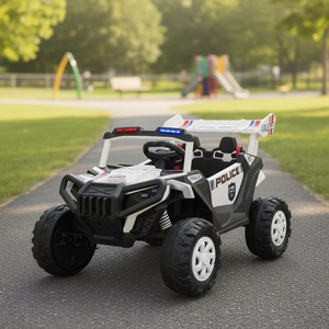 Vente flash Jouet pour enfants Véhicule tout-terrain Voiture électrique pour enfants 12V avec télécommande parentale Batterie Voiture de police à monter pour enfants - Product Image 2