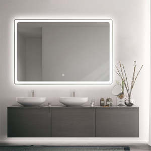 OEM ODM Miroir mural moderne à <span class=keywords><strong>LED</strong></span> pour <span class=keywords><strong>salle</strong></span> <span class=keywords><strong>de</strong></span> <span class=keywords><strong>bain</strong></span> Miroir rectangulaire anti-buée rétroéclairé haute définition Miroir mural intelligent - Product Image 4