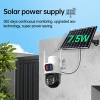 QS12 AVO 4G Kamera Solar Perekaman Pengawasan 24/7 Deteksi Manusia PIR Penglihatan Malam Luar Ruangan IP66 Tahan Air Kamera Keamanan CCTV