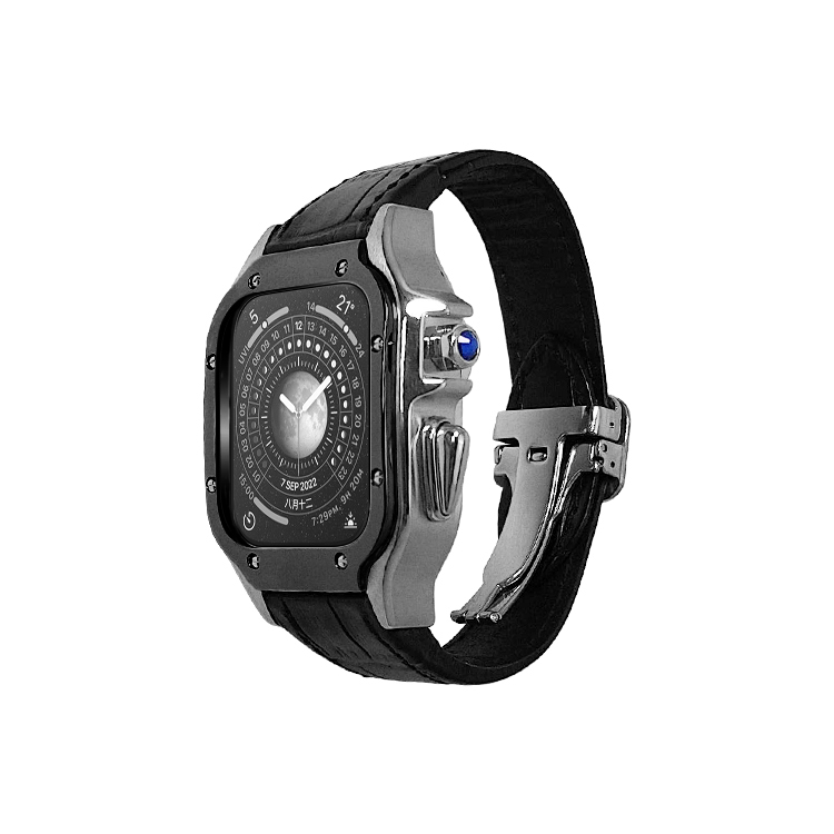 Высококачественный защитный чехол для мужских наручных часов, ударопрочный Роскошный чехол для часов из нержавеющей стали с ремешком