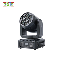Luces Móviles LED RGBW DMX512 de 7*20W |   Efectos de Teñido con Zoom para Escenarios/KTV/Bares/Discotecas/DJs |   Alto CRI 85 |   Clasificación IP20 |   2 años