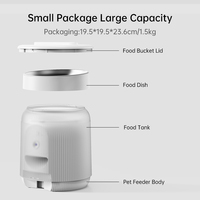 Distributeur automatique intelligent pour animaux de compagnie, grande capacité, pour chats et chiens, avec programmation de l'alimentation, modèle d'usine, pour l'exportation