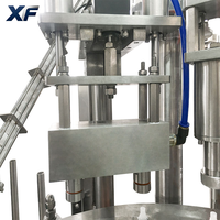 Machine de remplissage et de bouchage rotative XF entièrement automatique à double entraînement contrôlée par PLC pour sachets à bec verseur, remplisseuse de liquides et de pâtes Doypack