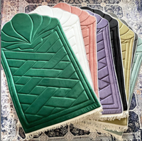 Ensemble cadeau musulman islamique du Ramadan, tailles adultes et enfants, épaisseur moyenne, tapis de prière en velours moderne antidérapant, personnalisable