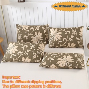 Ensembles <span class=keywords><strong>de</strong></span> literie imprimés brossés à trois pièces pour plantes et fleurs, doux et adaptés aux peaux sensibles - Product Image 4