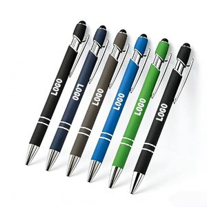 Wholesale Custom Ballpoint Factory Black Metal Business <b>Gift</b> Promotional <b>Pen</b> With Colorful and Printed Logo - Product Image 1