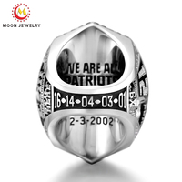 Anillos de Campeonato Universitario Personalizados 2026 con Cabeza de Conejo, Anillos de Campeonato de Baloncesto y Fútbol Americano Universitario con Piedras Preciosas