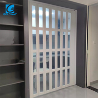 Porte pliante transparente en plastique, porte de séparation étanche, usine de portes pliantes