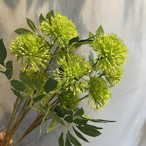 <span class=keywords><strong>Fleur</strong></span> artificielle d'oignon Allium à 3 têtes, réaliste, <span class=keywords><strong>fausse</strong></span>, en forme de boule, durable, moderne, pour remise de diplôme et mariage, vente en gros - Product Image 6