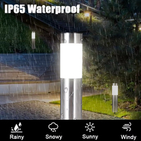 Luces Solares de Jardín con Sensor de Movimiento, Lámpara LED de Estaca para Exteriores, IP65 Impermeable, Luz Blanca Cálida, Alimentada por Batería, Lámpara Negra para Camino de Jardín