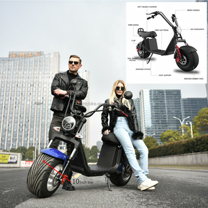 EEC COC Custom logo citycoco 2000w 60v haute vitesse 10 pouces gros pneus hors route <span class=keywords><strong>moto</strong></span> électrique avec 1500W puissance acier - Product Image 4