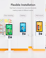 Quiosco de Hospital de 32 Pulgadas con Precio de Fábrica, Quiosco de Autoregistro sin Contacto NFC con Impresora de Recibos y Escáner QR