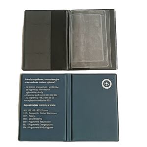 Porte-documents d'immatriculation et d'assurance de voiture en plastique PVC personnalisé Porte-documents d'immatriculation de véhicule Portefeuille de manuel de voiture - Product Image 1