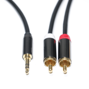 Câble audio professionnel <span class=keywords><strong>AV</strong></span> TV RCA vers AUX 3,5 mm avec blindage combiné et gaine en nylon/PVC pour lecteur DVD et connexion haut-parleur - Product Image 5