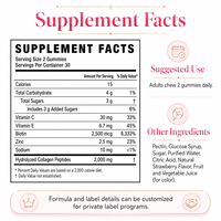 Aardbeiensmaak Pectine Collageen Gummies met Multivitaminen voor Dagelijkse Beauty Ondersteuning Groothandel OEM Private Label Supplement