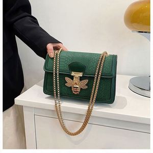 2024 Trendy Retro Crossbody Big <b>Square</b> Women's Shoulder Bag Western Classy Texture Pu Lining Zipper Chains - Product Image 3