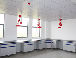 Okul laboratuvar mobilyası metal çalışma masası laboratuvar masası dolapları ile - Product Image 6