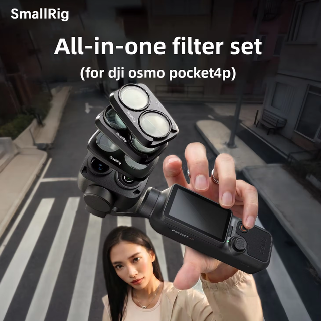 SmalIRig Pocket 4P Filter ND Light Reduction Black Soft CPL Polarizing Filter Anti-Glare Soft Light  Pocket 4 Pro Accessories