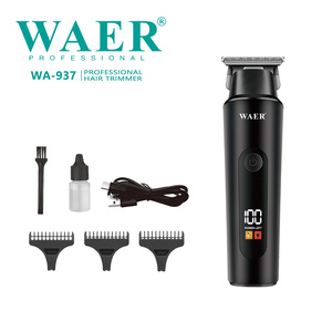 Cortadora de Pelo Inalámbrica Profesional WAER WA-937, Cuchilla de Acero Inoxidable, Recargable por USB, Uso Doméstico para Afeitar Barba y Cabello - Product Image 2