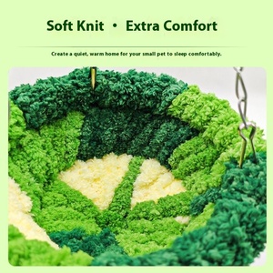 Nid d'oiseau résistant à l'hiver à motif solide <span class=keywords><strong>Lit</strong></span> suspendu isolé écologique avec rembourrage épaissi pour petits perroquets Carton emballé - Product Image 4