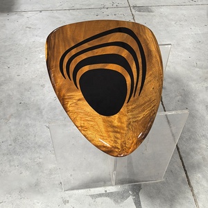 Hiện đại Minimalism thiết kế sáng tạo bất thường bảng Top phòng khách trang trí đa chức năng bằng gỗ Epoxy Nhựa Bàn cà phê - Product Image 3