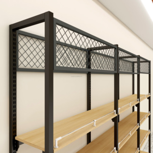 وحدة خشبية من جانب واحد لشاشات السوبر ماركت خفيفة الوزن - Product Image 4