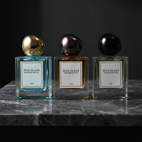 Nouveau Flacon de Parfum Carré à Parois Épaisses 50ml pour Femme, Vente Chaude 2026, OEM ODM, Atomiseur de Parfum Vide en Verre avec Bouchon Rond Irrégulier, Idéal Cadeau