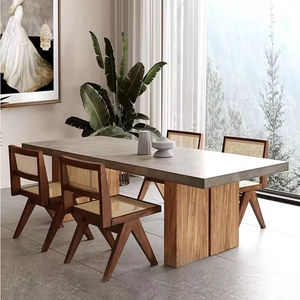 Moderno in legno massello sala da pranzo mobili rettangolo di quercia tavolo 4 6 8 posti in legno <span class=keywords><strong>tavoli</strong></span> da cucina <span class=keywords><strong>e</strong></span> sedia - Product Image 6