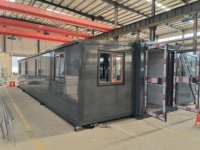 Maisons préfabriquées portables sur mesure de 40 pieds, conteneurs pliables et extensibles de 40 pieds, maison préfabriquée mobile