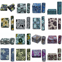 En stock 6 Yards Tissu Batik Hollan Wax 100% Coton Peigné de Haute Qualité Popeline Fabriqué à partir de Ankara Golden Wax Pagne Africain Capulana
