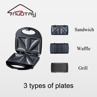 Mini grill à 2 tranches, 1 pièce, ustensile de cuisine, pour petit déjeuner