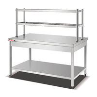 Étagère murale multifonctionnelle robuste en acier inoxydable 201/304 à 3 niveaux, argentée, non pliable, pour table de travail, prix usine