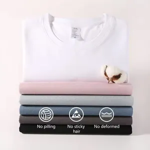 High Quality 100% Cotton Blank T-shirts Wholesale Heavyweight Oversized Tshirt Printing Custom Men's Oversize Unisex T Shirt