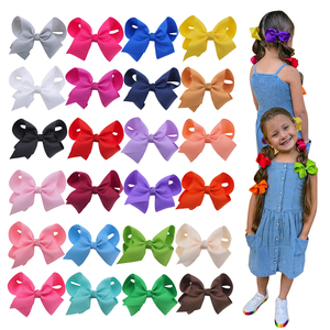 JOJO กิ๊บโบว์ติดผมขนาด4นิ้วสำหรับเด็กผู้หญิงตัวเล็กริบบิ้นผ้ากรอสเกรนกิ๊บหนีบผมจระเข้สำหรับเด็กวัยหัดเดินเด็กผู้หญิงวัยรุ่นเครื่องประดับผม - Product Image 1