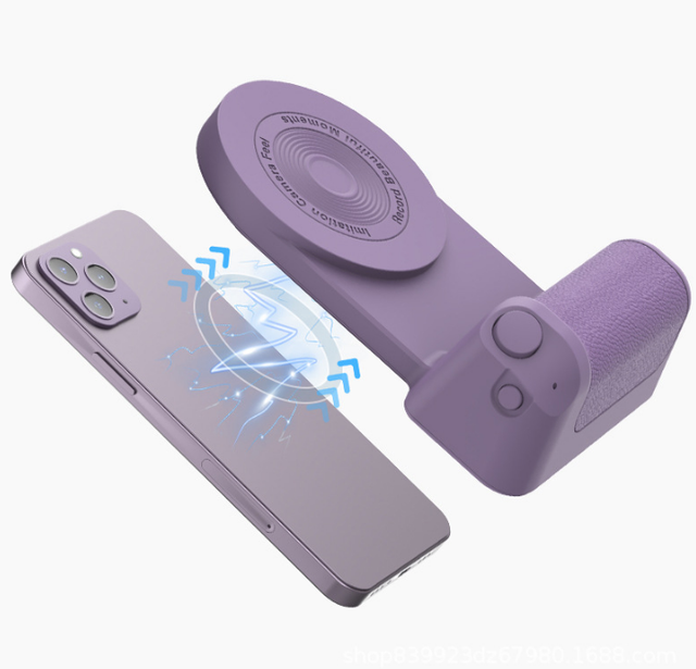 Multi Function 3 in 1 Magnetic Phone Holder Mount Camera Shutter Hand Grip for IPhone 12 13 14 Pro Max