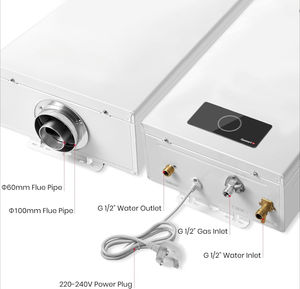 Calentador <span class=keywords><strong>de</strong></span> Agua Instantáneo <span class=keywords><strong>de</strong></span> Gas Propano/<span class=keywords><strong>Butano</strong></span> <span class=keywords><strong>de</strong></span> 12L - 28-50mbar, Bajo NOx, <span class=keywords><strong>Caldera</strong></span> Interior Sellada para Baño/Cocina/Lavandería - Product Image 4