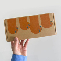 Boîtes postales d'expédition en papier kraft de taille personnalisée en vrac vente en gros Boîte d'emballage en carton ondulé pour la logistique