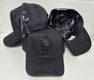 Casquette de baseball 6 panneaux style hip-hop en PVC avec broderie de lettres, ajustable, visière incurvée, toutes saisons - Product Image 4