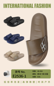 핫 세일 심플 스타일 부드럽고 가벼운 미끄럼 방지 욕실 슬리퍼 편안하고 내구성 있는 남성용 슬리퍼 - Product Image 4