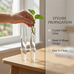 Vaso Tubolare all'Ingrosso, Contenitore Idroponico, Vaso <span class=keywords><strong>in</strong></span> <span class=keywords><strong>Plastica</strong></span> Trasparente Stile Europeo <span class=keywords><strong>per</strong></span> Decorazione di Soggiorno e Tavola da Pranzo - Product Image 5