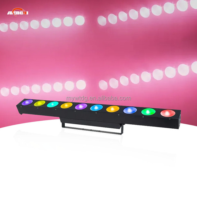 10 Pcs Super Cob Led RGBW 4IN1 Matrix Light Dyeing Wall-Washing Light for Dj Studios Cinemas and Operas