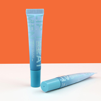 Tubes cosmétiques vides en PE mat rose, personnalisés D19mm 15ml 20ml, pour gloss et baume à lèvres, emballage en plastique