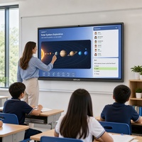 Pantalla Interactiva Plana de 65 Pulgadas con Sistema Dual OPS I5 Windows Android para Reuniones